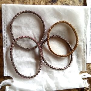 Swarovski crystal stretch multiple colors size small to medium bracelets